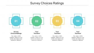 Survey choices ratings ppt powerpoint presentation model maker cpb