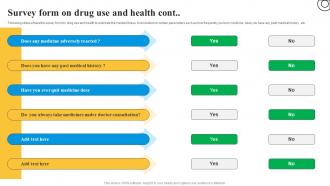 Survey Form On Drug Use And Health Survey SS Best Colorful