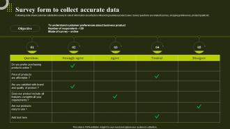 Survey Form To Collect Accurate Data Environmental Analysis To Optimize
