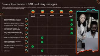 Survey Form To Select B2b Marketing Strategies Marketing Strategies For Start Up Business MKT SS V