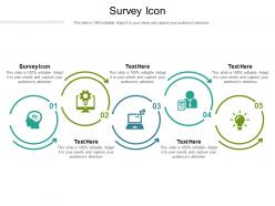 Survey icon ppt powerpoint presentation outline summary cpb