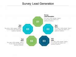 Survey lead generation ppt powerpoint presentation file example file cpb