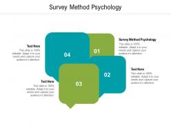 Survey method psychology ppt powerpoint presentation infographic template file formats cpb