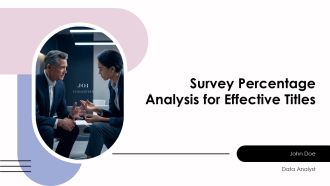 Survey Percentage Analysis For Effective Titles PPT PowerPoint AT