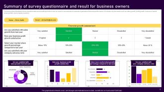Survey Questionnaire For Business Owners Powerpoint Ppt Template Bundles Survey Engaging