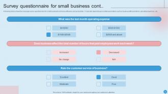 Survey Questionnaire For Small Business Powerpoint Ppt Template Bundles Survey Attractive Designed