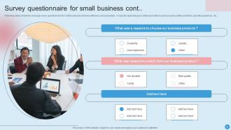 Survey Questionnaire For Small Business Powerpoint Ppt Template Bundles Survey Graphical Designed