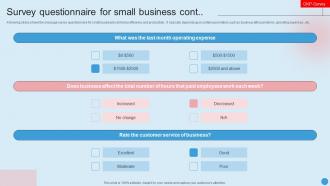 Survey Questionnaire For Small Business Survey SS Colorful Template