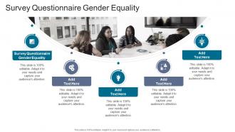 Survey Questionnaire Gender Equality In Powerpoint And Google Slides Cpb