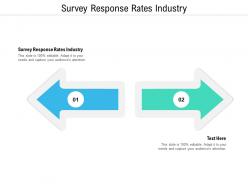 Survey response rates industry ppt powerpoint presentation guide cpb