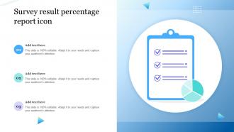 Survey Result Percentage Report Icon