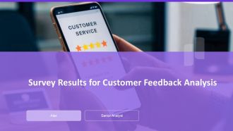 Survey Results For Customer Feedback Analysis PPT Presentation AT