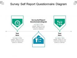 Survey self report questionnaire diagram ppt powerpoint presentation icon guidelines cpb
