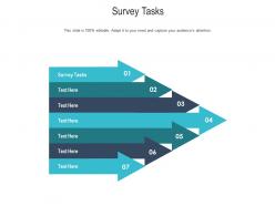 Survey tasks ppt powerpoint presentation icon graphics design cpb