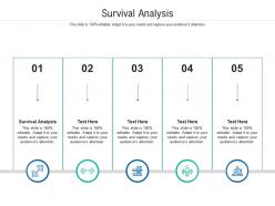 Survival analysis ppt powerpoint presentation portfolio gridlines cpb