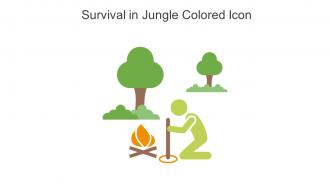 Survival In Jungle Colored Icon In Powerpoint Pptx Png And Editable Eps Format