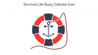 Survival Life Buoy Colored Icon In Powerpoint Pptx Png And Editable Eps Format