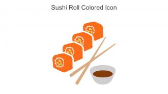 Sushi Roll Colored Icon In Powerpoint Pptx Png And Editable Eps Format