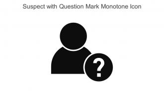 Suspect With Question Mark Monotone Icon In Powerpoint Pptx Png And Editable Eps Format