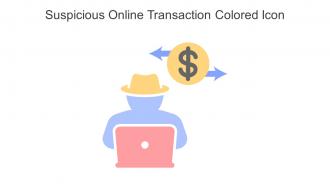 Suspicious Online Transaction Colored Icon In Powerpoint Pptx Png And Editable Eps Format