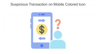Suspicious Transaction On Mobile Colored Icon In Powerpoint Pptx Png And Editable Eps Format