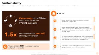 Sustainability Alibaba Company Profile Ppt Summary CP SS