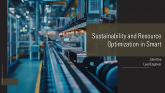 Sustainability And Resource Optimization In Smart PPT Demonstration AT Sustainability And Resource Optimization In Smart PPT Demonstration AT