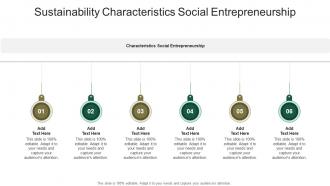 Sustainability Characteristics Social Entrepreneurship In Powerpoint And Google Slides Cpb