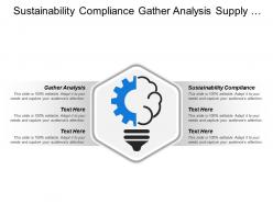 Sustainability Compliance Gather Analysis Supply Chain Strategy Goals