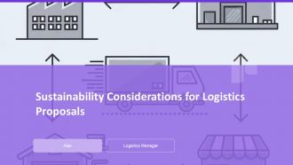 Sustainability Considerations For Logistics Proposals PPT Template AT
