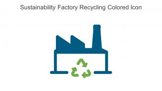 Sustainability Factory Recycling Colored Icon In Powerpoint Pptx Png And Editable Eps Format