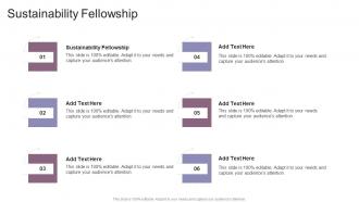 Sustainability Fellowship In Powerpoint And Google Slides Cpb