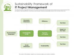 Sustainability framework of it project management