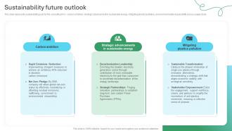Sustainability Future Outlook Global Management Consulting Firm Profile CP SS V