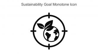 Sustainability Goal Monotone Icon In Powerpoint Pptx Png And Editable Eps Format