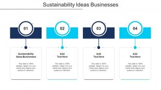 Sustainability Ideas Businesses In Powerpoint And Google Slides Cpb