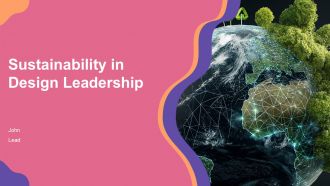 Sustainability In Design Leadership PPT Designs ACP