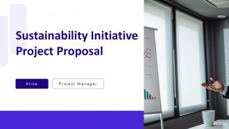Sustainability Initiative Project Proposal PPT Sample AT