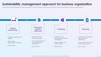 Sustainability Management Approach For Business Organization