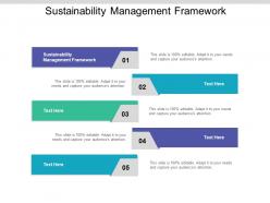 Sustainability management framework ppt powerpoint presentation slides elements cpb