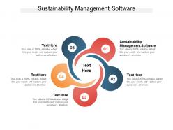 Sustainability management software ppt powerpoint presentation infographics background images cpb
