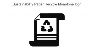 Sustainability Paper Recycle Monotone Icon In Powerpoint Pptx Png And Editable Eps Format