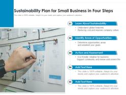 Sustainability plan for small business in four steps