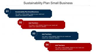 Sustainability Plan Small Business Ppt Powerpoint Presentation Pictures Portfolio Cpb