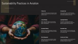 Sustainability Practices In Aviation Aerofoil PPT Slides ST AI SS