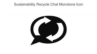 Sustainability Recycle Chat Monotone Icon In Powerpoint Pptx Png And Editable Eps Format