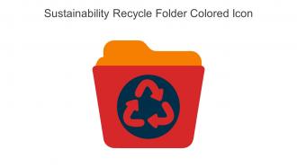 Sustainability Recycle Folder Colored Icon In Powerpoint Pptx Png And Editable Eps Format