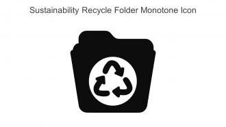 Sustainability Recycle Folder Monotone Icon In Powerpoint Pptx Png And Editable Eps Format