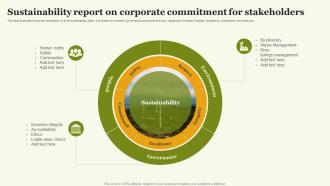 Sustainability Report On Corporate Commitment For Stakeholders