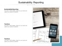 Sustainability reporting ppt powerpoint presentation styles templates cpb